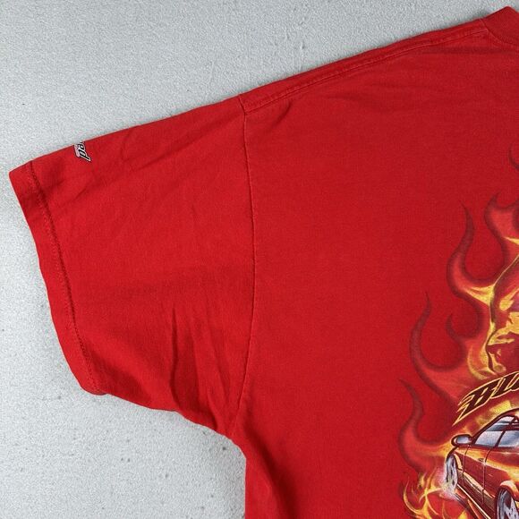 Y2K Zumspeed Shirt Men’s 2XL Red Burn Out Skull Flames Acura Integra - Picture 14 of 16